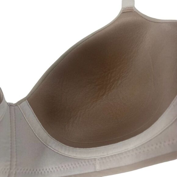 Maidenform Bra Size 34D White Wireless Lightly Padded Back Closure Bra Comfort - Picture 5 of 7